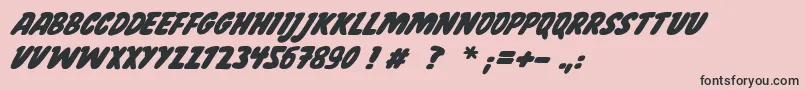 Garcia Font – Black Fonts on Pink Background