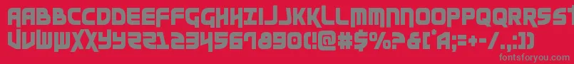 Moltorscond Font – Gray Fonts on Red Background