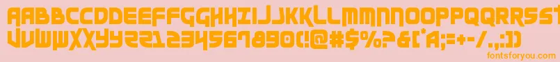 Moltorscond Font – Orange Fonts on Pink Background