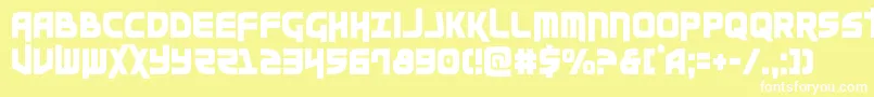 Moltorscond Font – White Fonts on Yellow Background