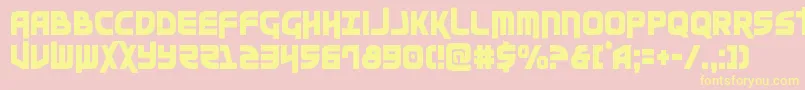 Moltorscond Font – Yellow Fonts on Pink Background