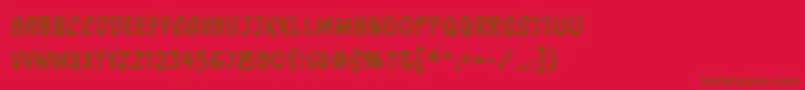Lisätietoja CrashcourseBb-fontista CrashcourseBb-fontti – ruskeat fontit punaisella taustalla