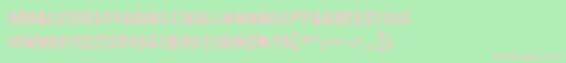 CrashcourseBb Font – Pink Fonts on Green Background