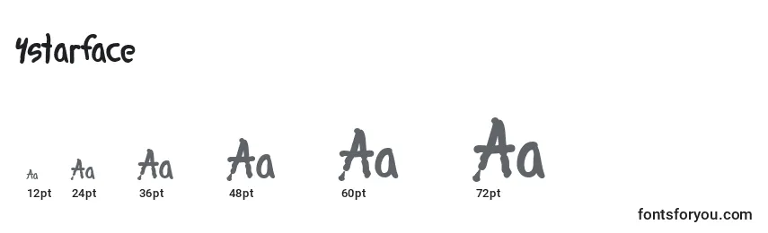4starface Font Sizes