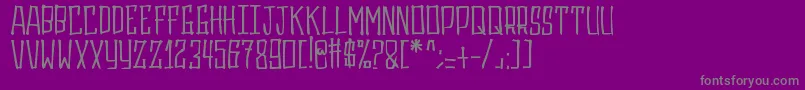 Gasrux Font – Gray Fonts on Purple Background
