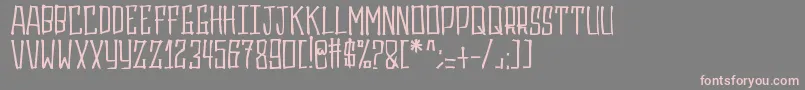 Gasrux Font – Pink Fonts on Gray Background