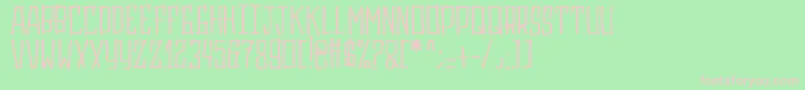 Gasrux Font – Pink Fonts on Green Background