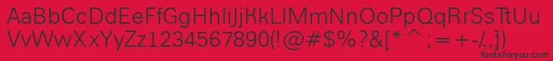 AGroticlt Font – Black Fonts on Red Background