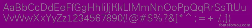 AGroticlt Font – Gray Fonts on Purple Background