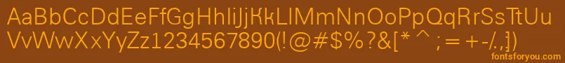 AGroticlt Font – Orange Fonts on Brown Background