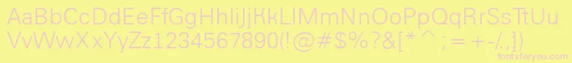 AGroticlt Font – Pink Fonts on Yellow Background