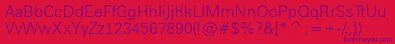 AGroticlt Font – Purple Fonts on Red Background