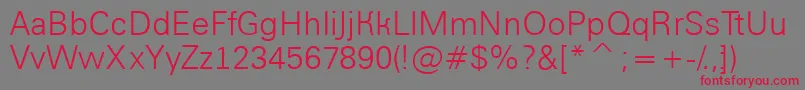 AGroticlt Font – Red Fonts on Gray Background
