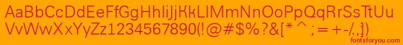 AGroticlt Font – Red Fonts on Orange Background