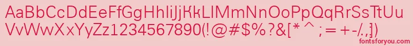 AGroticlt Font – Red Fonts on Pink Background