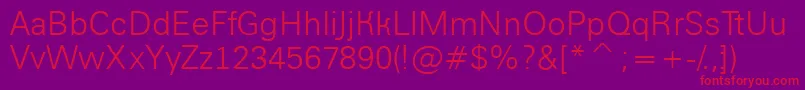 AGroticlt Font – Red Fonts on Purple Background