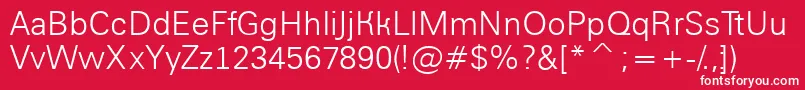 AGroticlt Font – White Fonts on Red Background