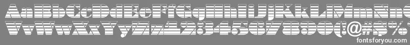 BraggastripRegular Font – White Fonts on Gray Background