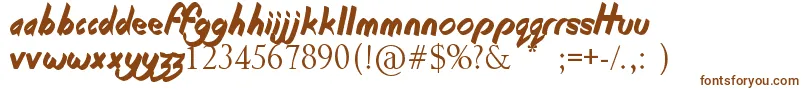 BeginningOfSummer Font – Brown Fonts on White Background