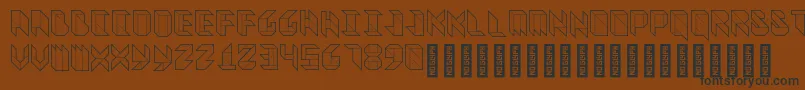VitreousMedium Font – Black Fonts on Brown Background