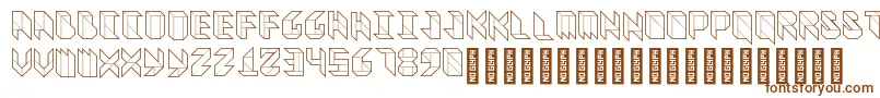 VitreousMedium Font – Brown Fonts on White Background