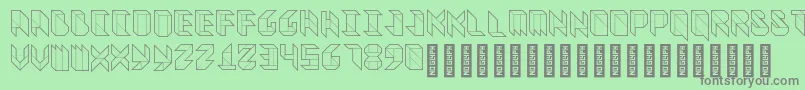 VitreousMedium Font – Gray Fonts on Green Background