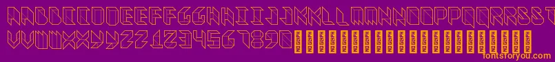 fuente VitreousMedium – Fuentes Naranjas Sobre Fondo Morado
