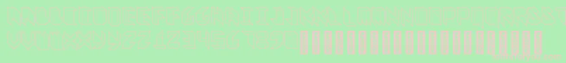 フォントVitreousMedium – 緑の背景にピンクのフォント