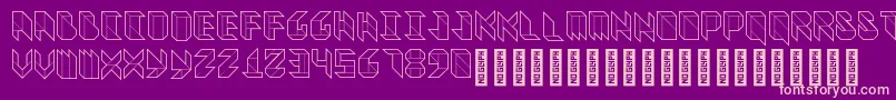 VitreousMedium Font – Pink Fonts on Purple Background