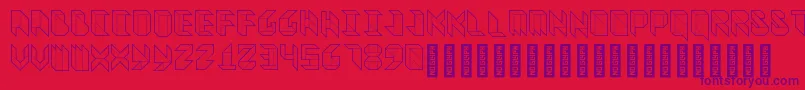 VitreousMedium Font – Purple Fonts on Red Background