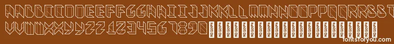 Подробнее о шрифте VitreousMedium Шрифт VitreousMedium – белые шрифты на коричневом фоне