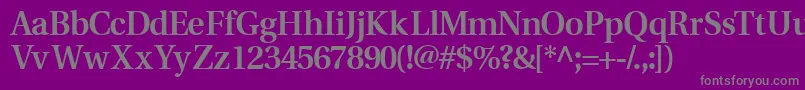 VeracitysskSemibold Font – Gray Fonts on Purple Background