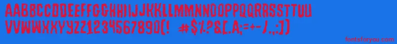 fuente Tussle – Fuentes Rojas Sobre Fondo Azul