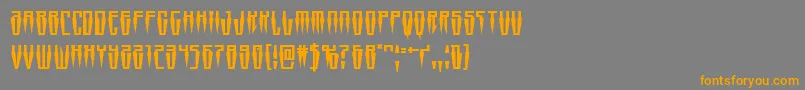 Swordtooth Font – Orange Fonts on Gray Background