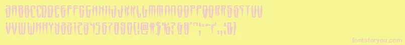 Swordtooth Font – Pink Fonts on Yellow Background