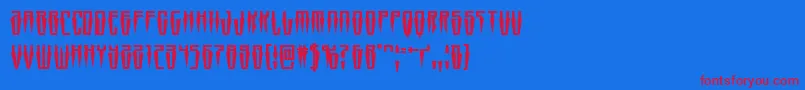 Swordtooth Font – Red Fonts on Blue Background