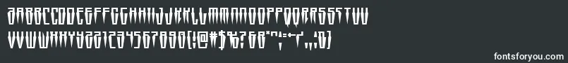 Swordtooth Font – White Fonts on Black Background