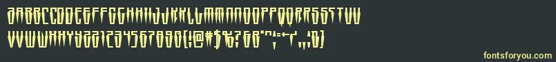 Swordtooth Font – Yellow Fonts on Black Background