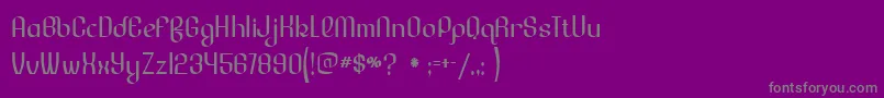 Шрифт Lesserco – серые шрифты на фиолетовом фоне
