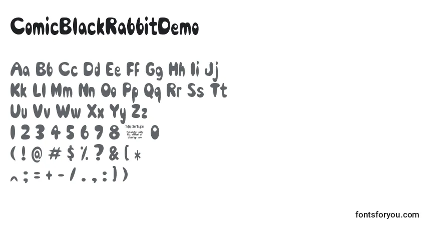 ComicBlackRabbitDemo Font – alphabet, numbers, special characters