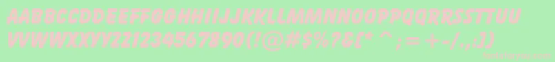 BalloonXbdTlExtraBold Font – Pink Fonts on Green Background