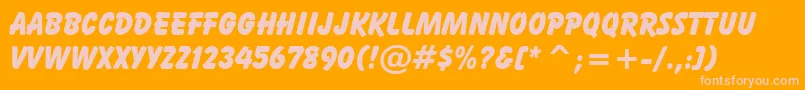 BalloonXbdTlExtraBold Font – Pink Fonts on Orange Background
