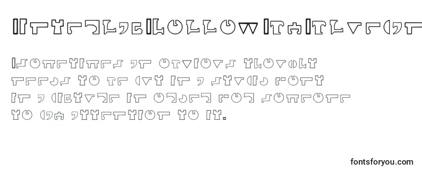 InterlacHollowByBluepanther-fontti