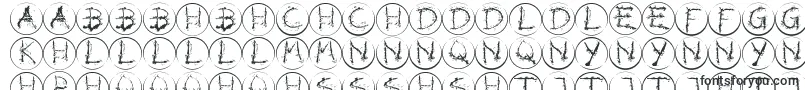 Шрифт Inkalphabetrrings – сесото шрифты