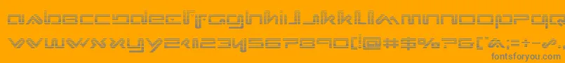 Xephyrgrad-Schriftart – Graue Schriften auf orangefarbenem Hintergrund