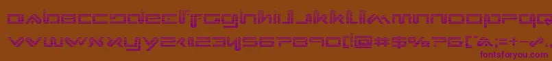 Шрифт Xephyrgrad – фиолетовые шрифты на коричневом фоне