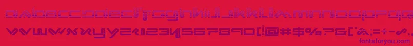 Xephyrgrad Font – Purple Fonts on Red Background