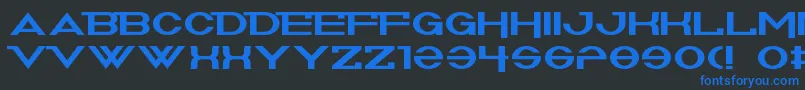 Summoners Font – Blue Fonts on Black Background