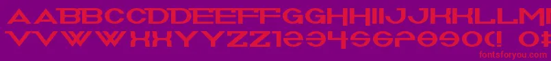 Summoners Font – Red Fonts on Purple Background