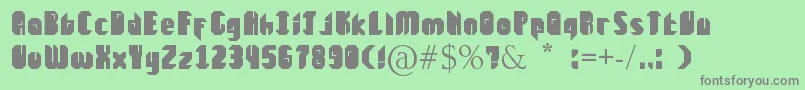 Renica Font – Gray Fonts on Green Background